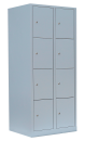 Mobile Preview: Schließfachschrank aus Stahl mit 8 Türen : H 1800 x B 800 x T 500 mm (Abteilbreite 400 mm)